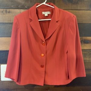 Waist Length Rust Blazer